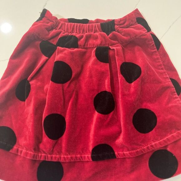 Velour Bubble Skirt with Pleats - Picture 5 of 6